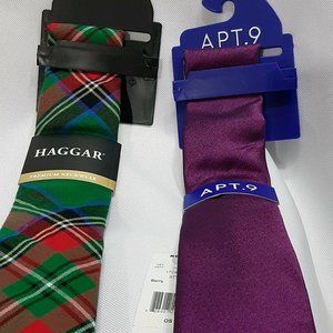 Haggar-Apt 9. Ties Skinny Holiday Neck Ties NWT